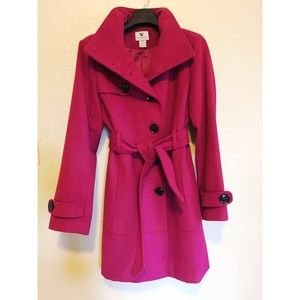 Pink pea coat